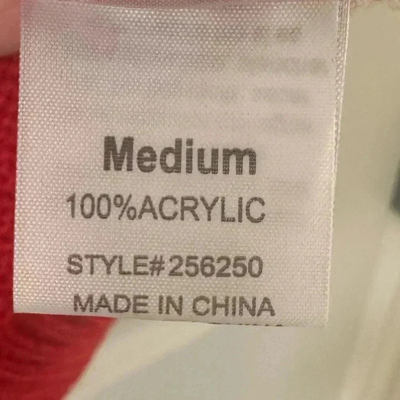 NWT Women’s Textured Santa Ugly Christmas Sweater‎ Holiday Party Red Knit Vest M - Picture 7 of 7